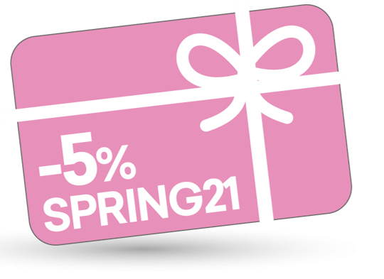 Spring Vibes 5% discount on the entire basket with the code SPRING21