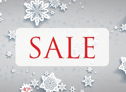 Big New Year Sale Coming! Up to 60% Off Selected Products!  