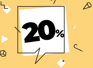 20% discount for registered customer