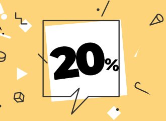 20% discount for registered customer