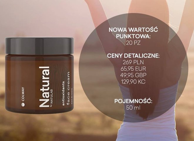 Krem do twarzy z linii Natural: nowa cena i pojemność! 