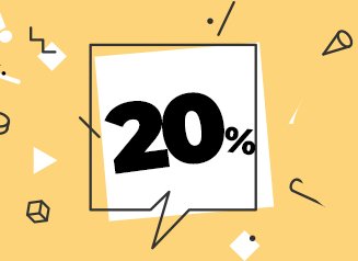 20% discount for registered customer
